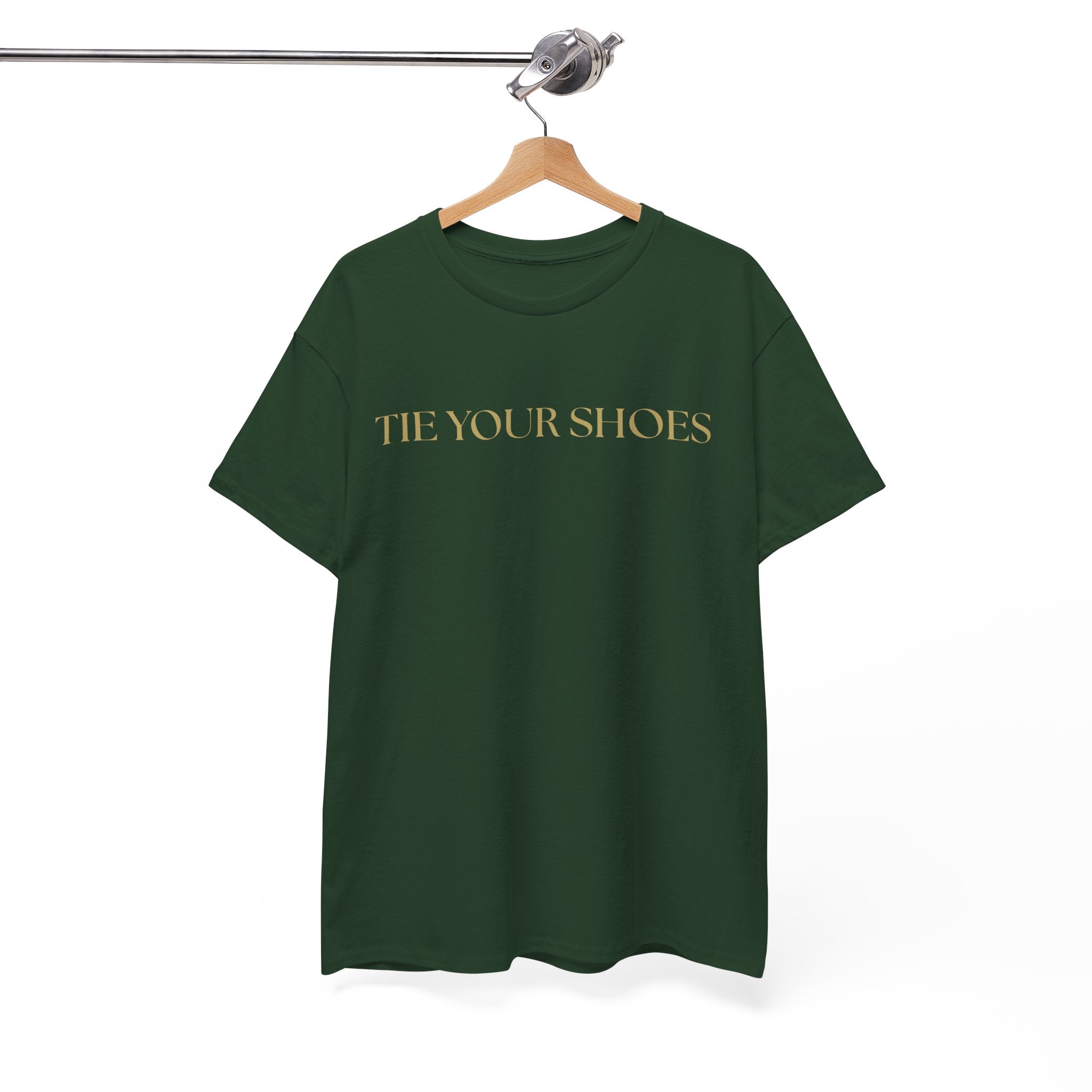 Unisex Heavy Cotton Tee "Tie your shoes"