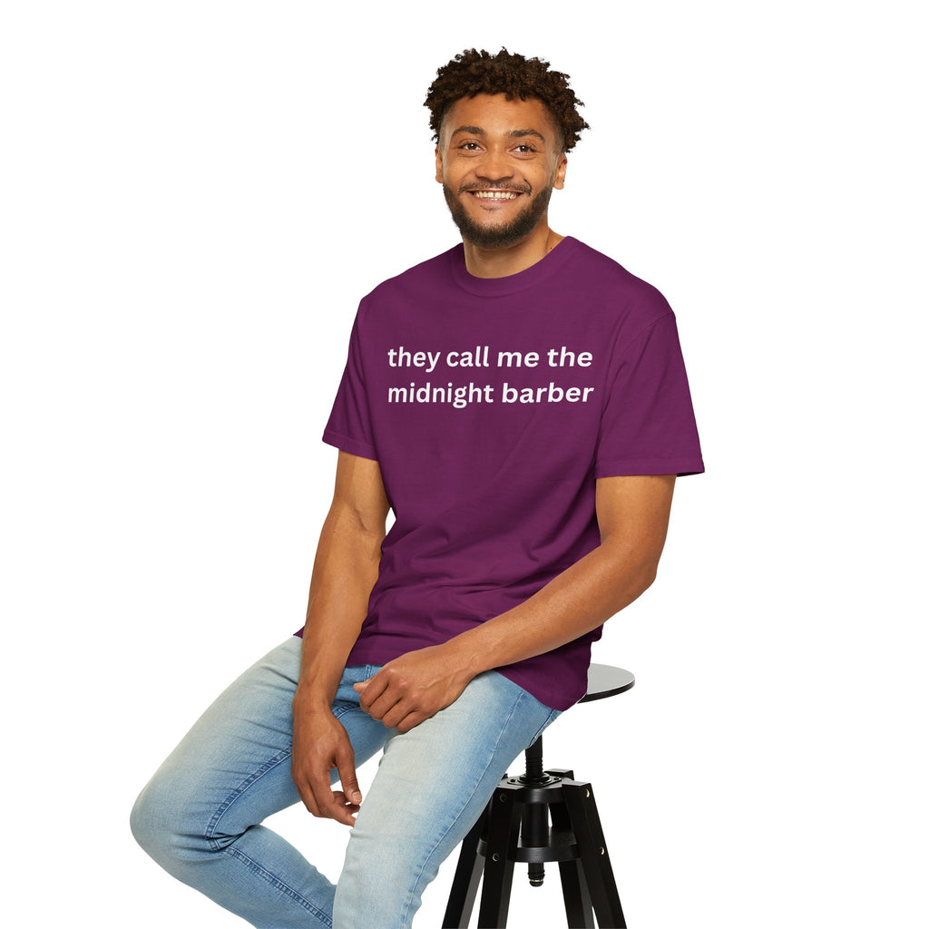 Midnight Barber T-Shirt, Casual Unisex Tee