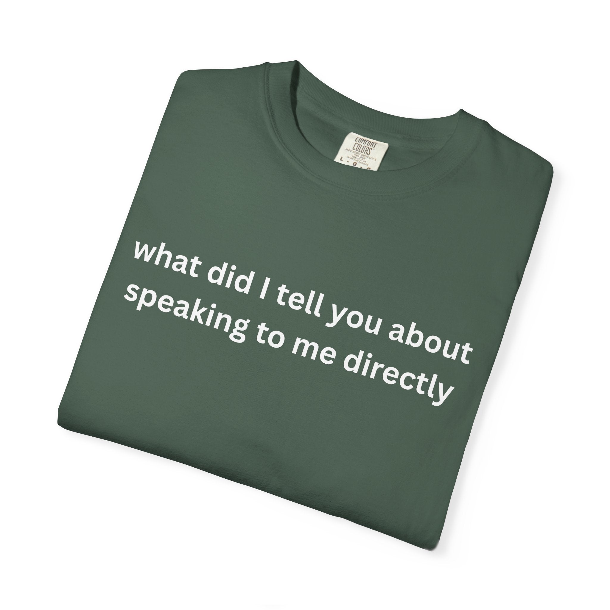 Funny Statement T-Shirt for Casual Vibes, "What did i tell you"