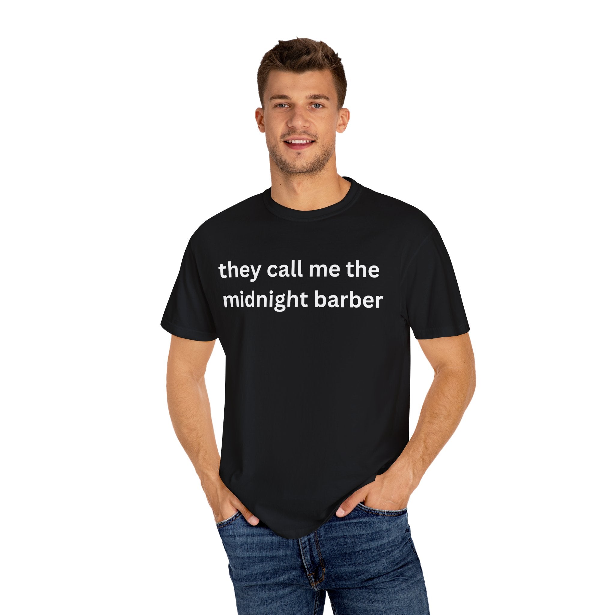 Midnight Barber T-Shirt, Casual Unisex Tee