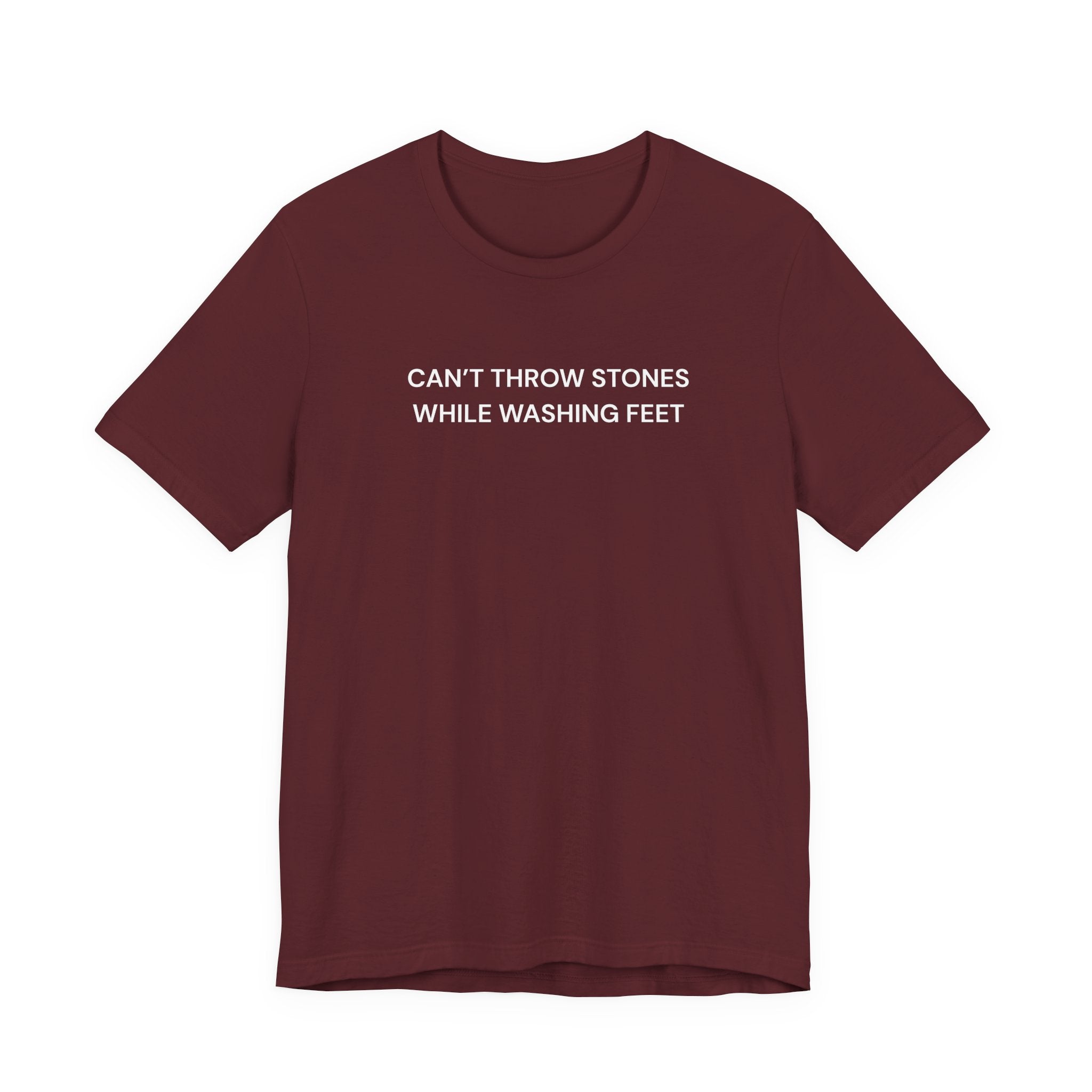 "Cant throw stones" Casual Graphic Tee