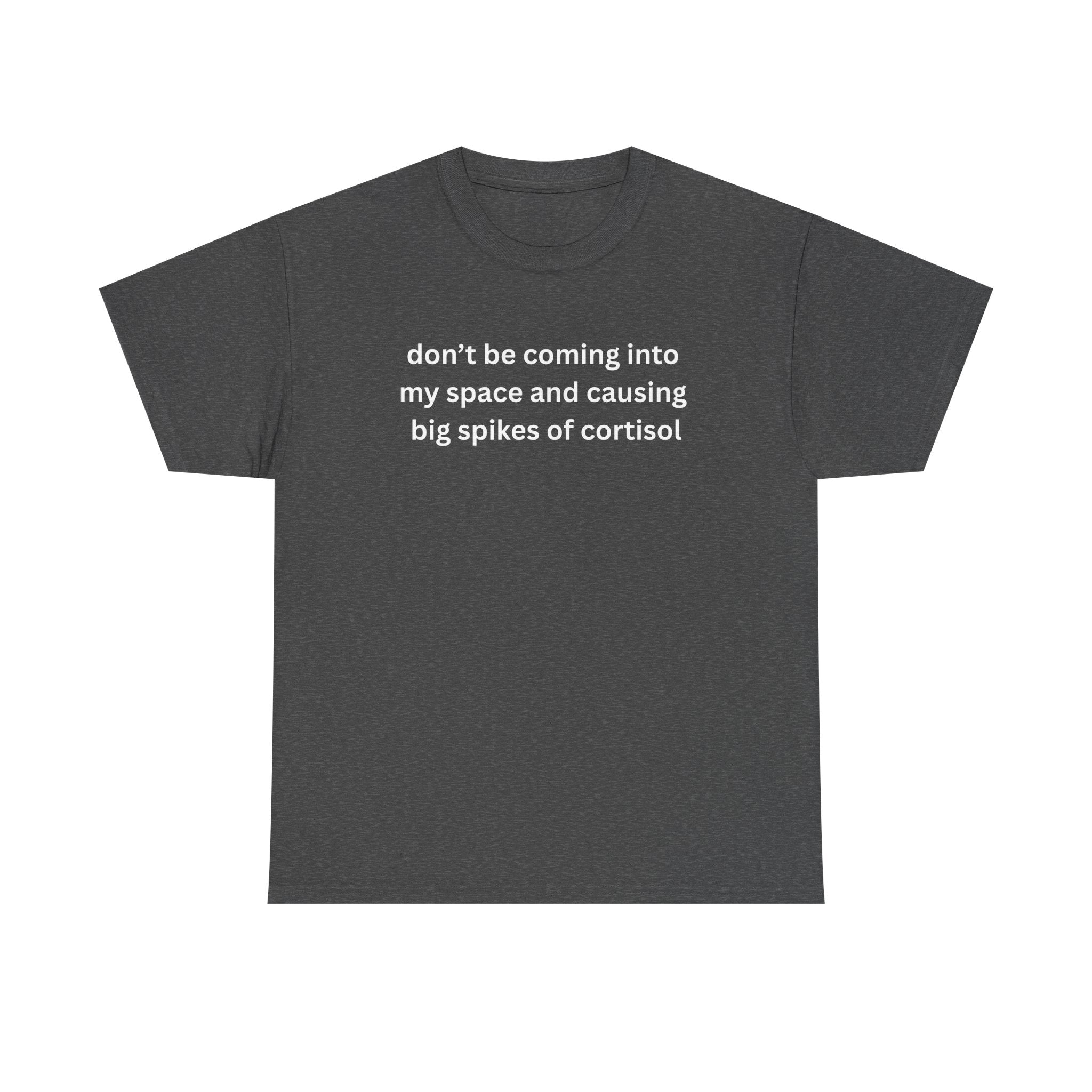 Casual Unisex Heavy Cotton Tee - "Don't be coming into my space"