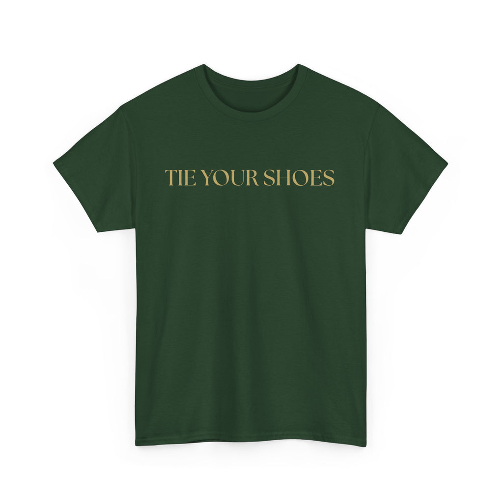 Unisex Heavy Cotton Tee "Tie your shoes"