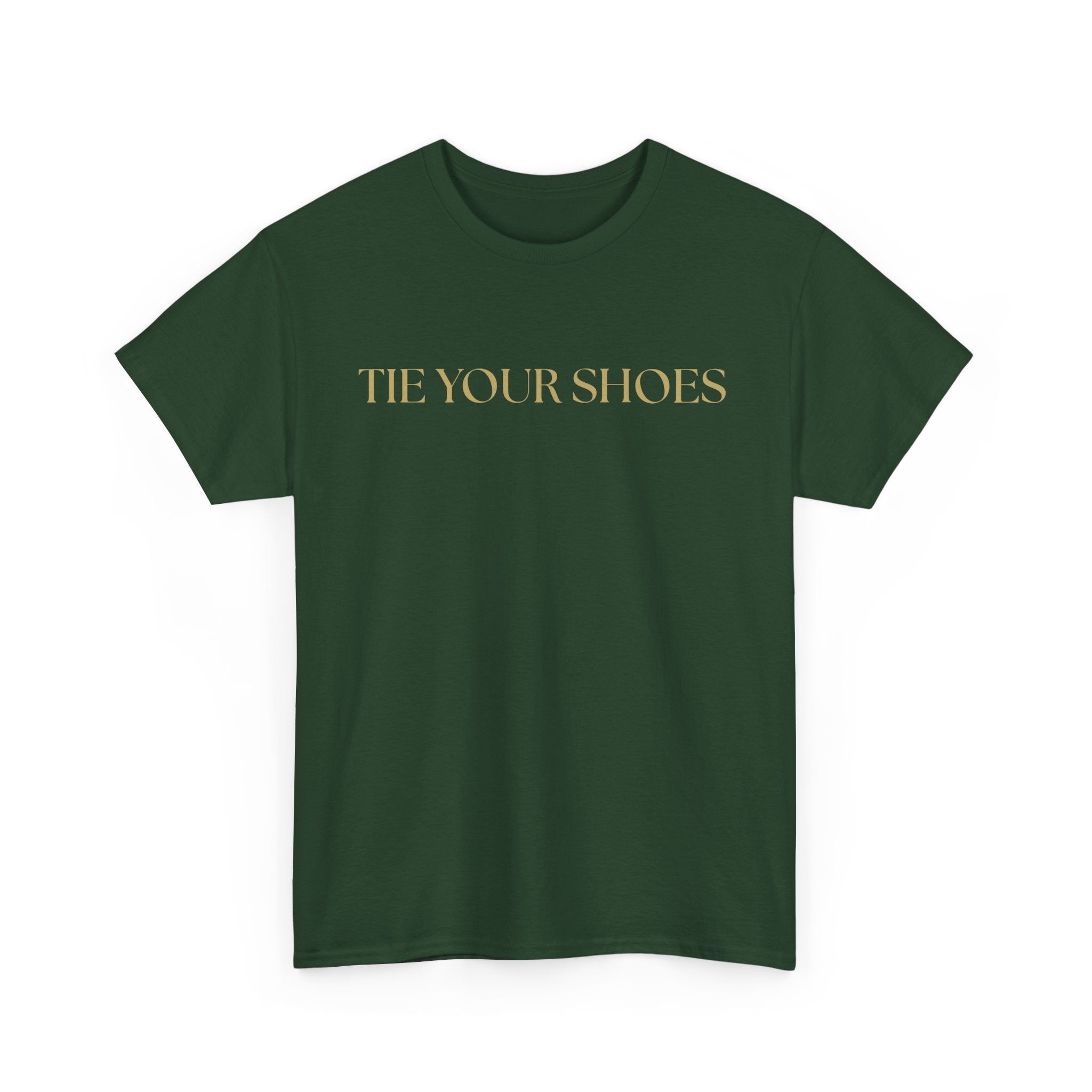 Unisex Heavy Cotton Tee "Tie your shoes"