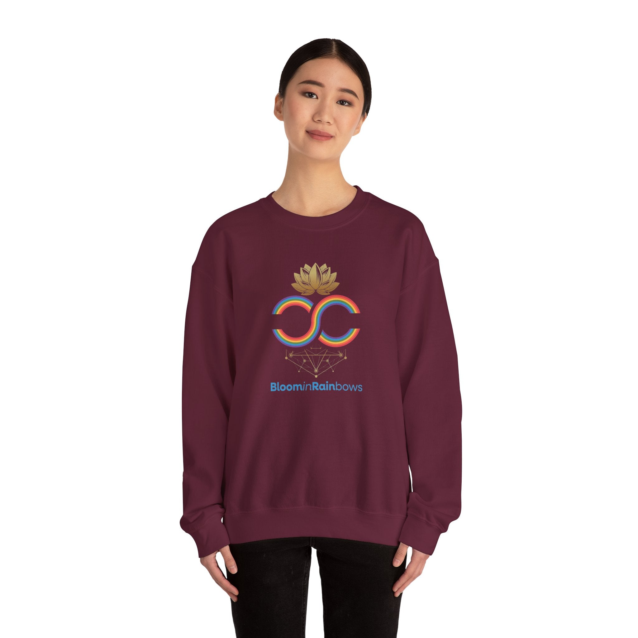 Bloomin Rainbows Crewneck Sweatshirt
