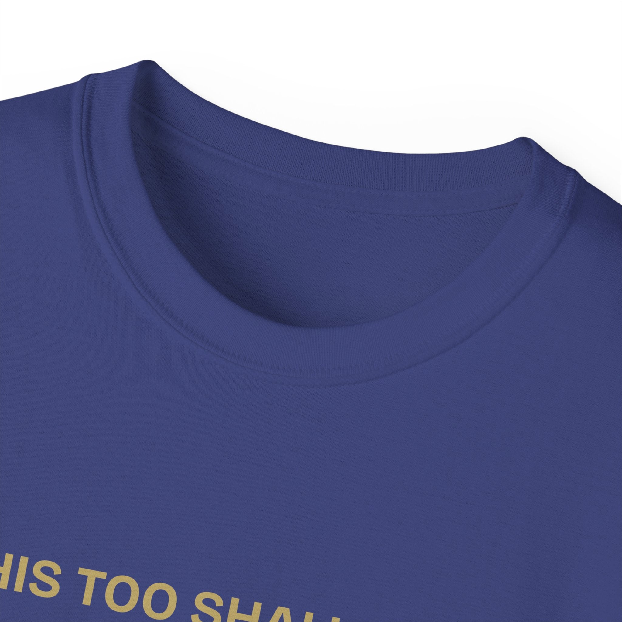 Humorous Quote Tee, Casual Unisex T-Shirt "This too shall pass"