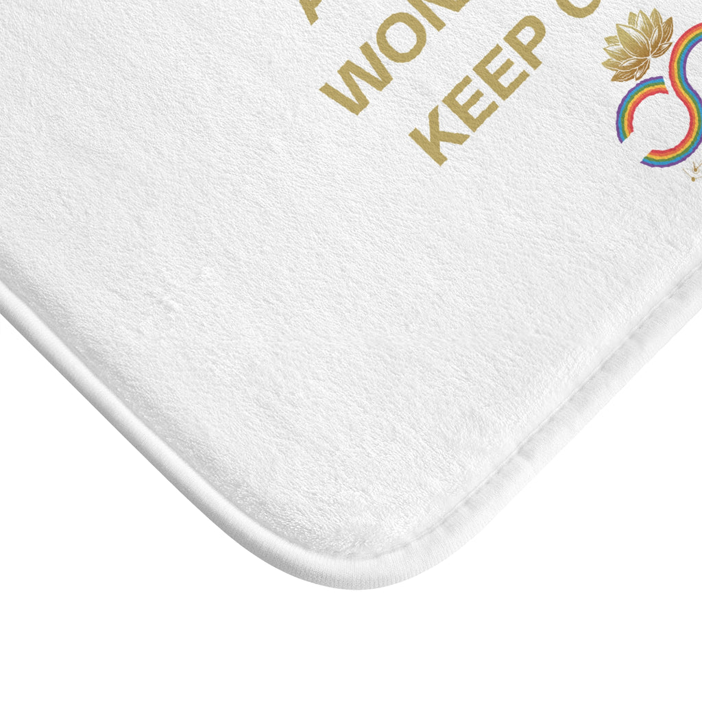 Inspirational Bath Mat: "Someone Took What You're complaining about"