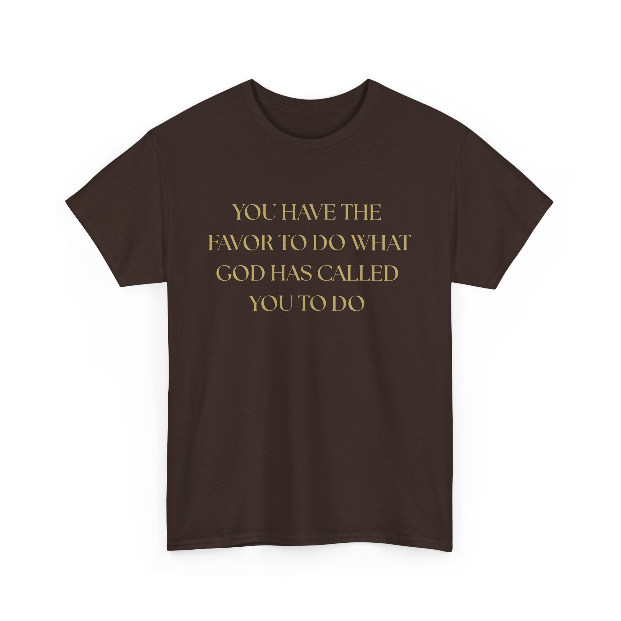 Inspirational Unisex Heavy Cotton Tee - "You Have the Favor"