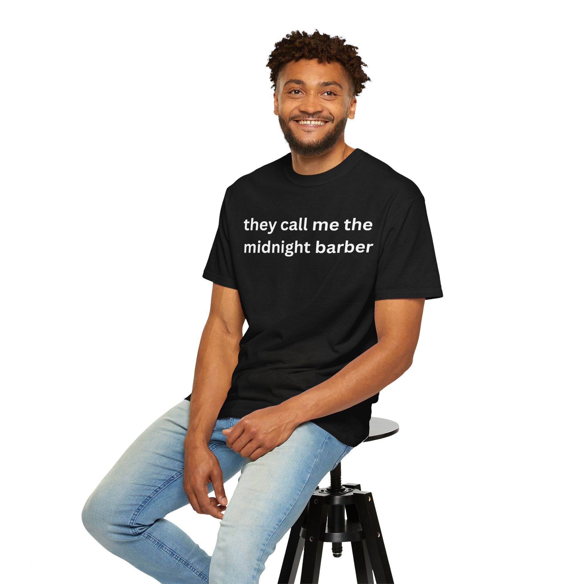 Midnight Barber T-Shirt, Casual Unisex Tee