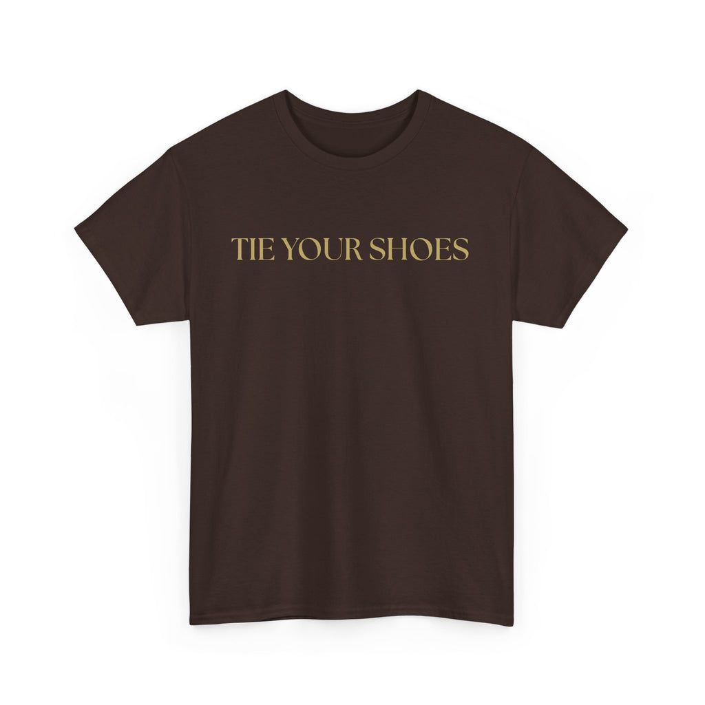 Unisex Heavy Cotton Tee "Tie your shoes"