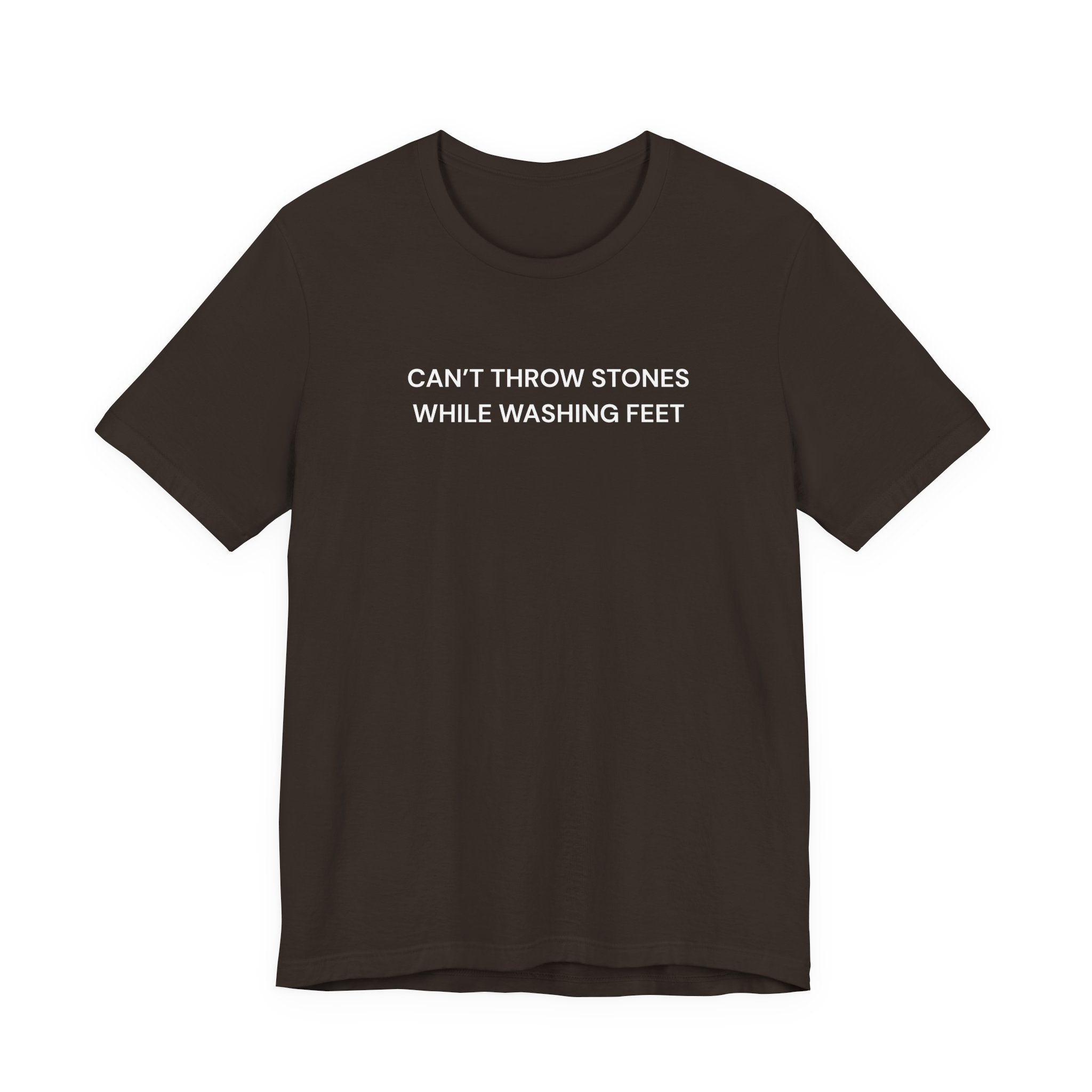 "Cant throw stones" Casual Graphic Tee