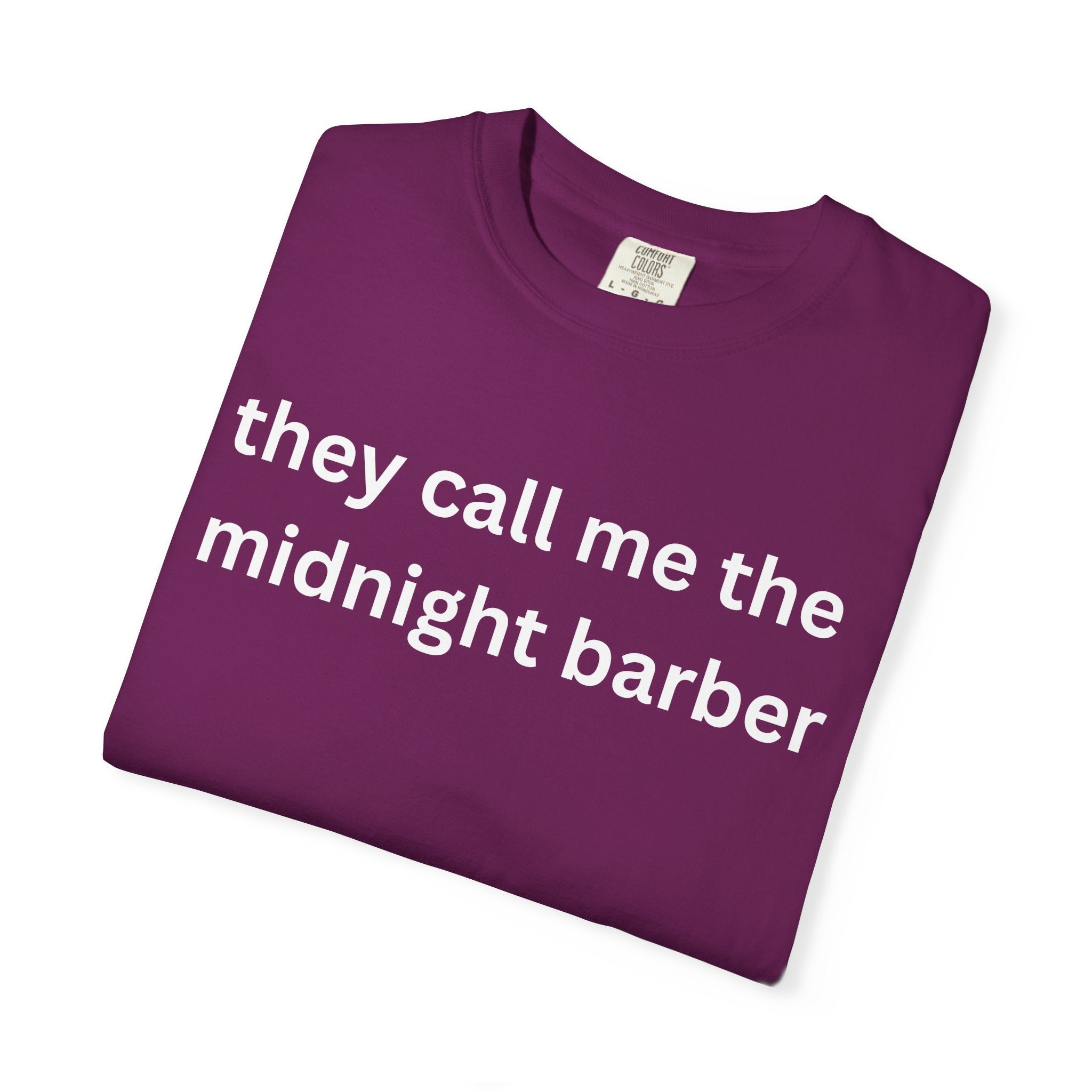 Midnight Barber T-Shirt, Casual Unisex Tee