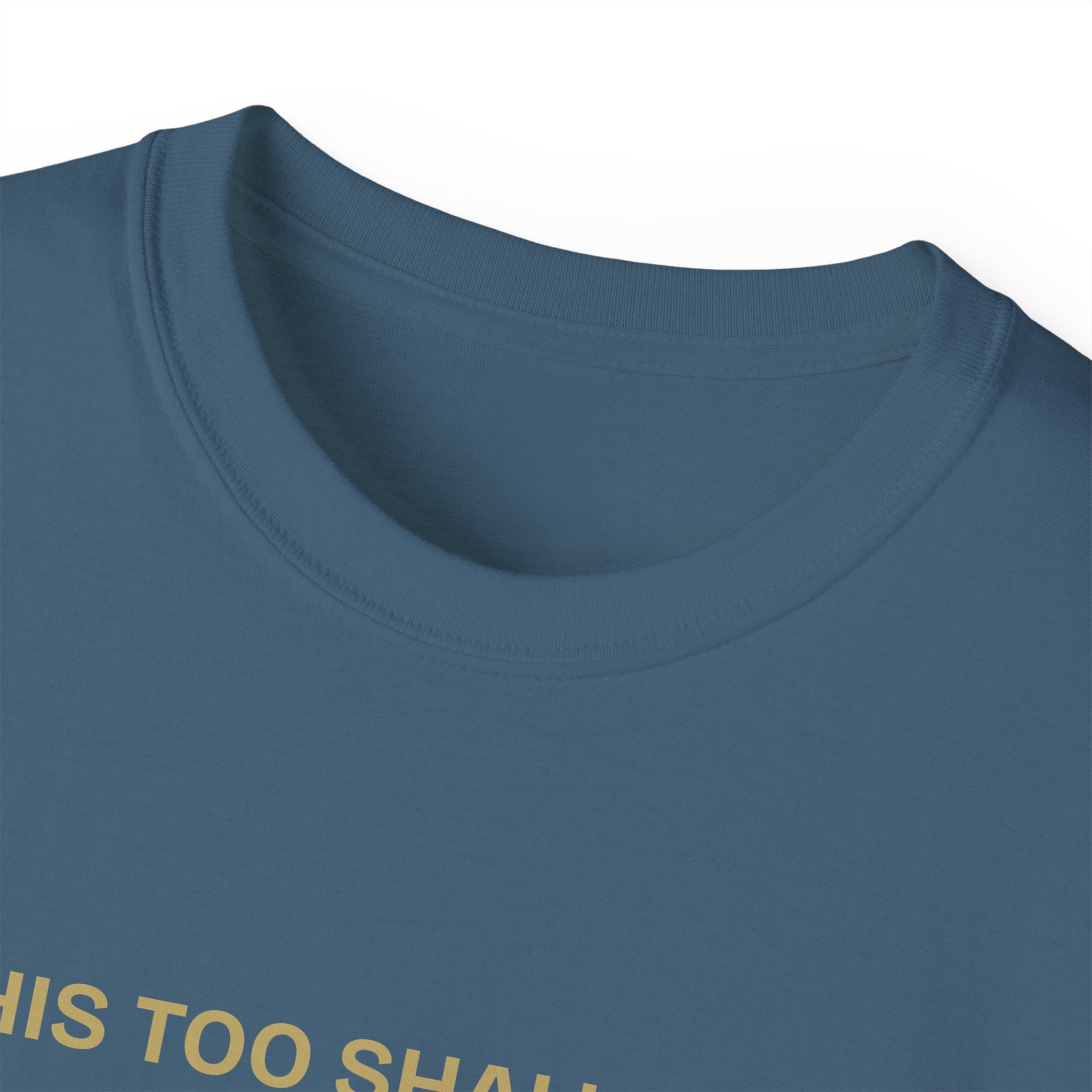 Humorous Quote Tee, Casual Unisex T-Shirt "This too shall pass"