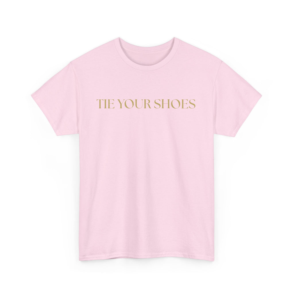 Unisex Heavy Cotton Tee "Tie your shoes"