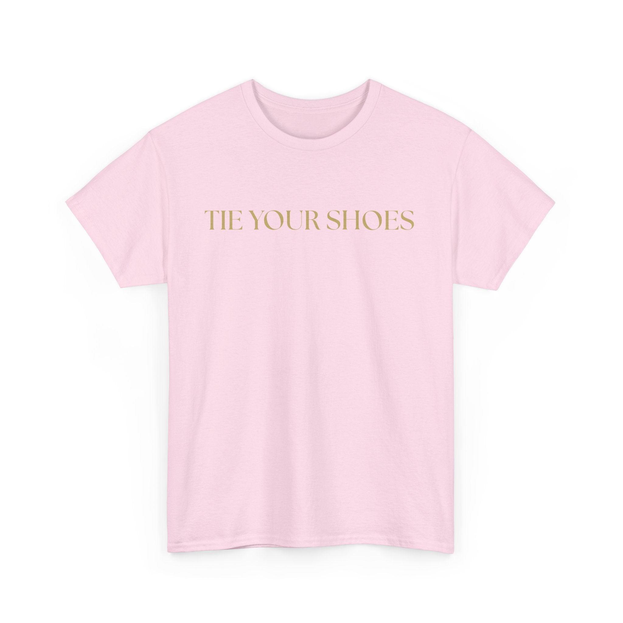 Unisex Heavy Cotton Tee "Tie your shoes"