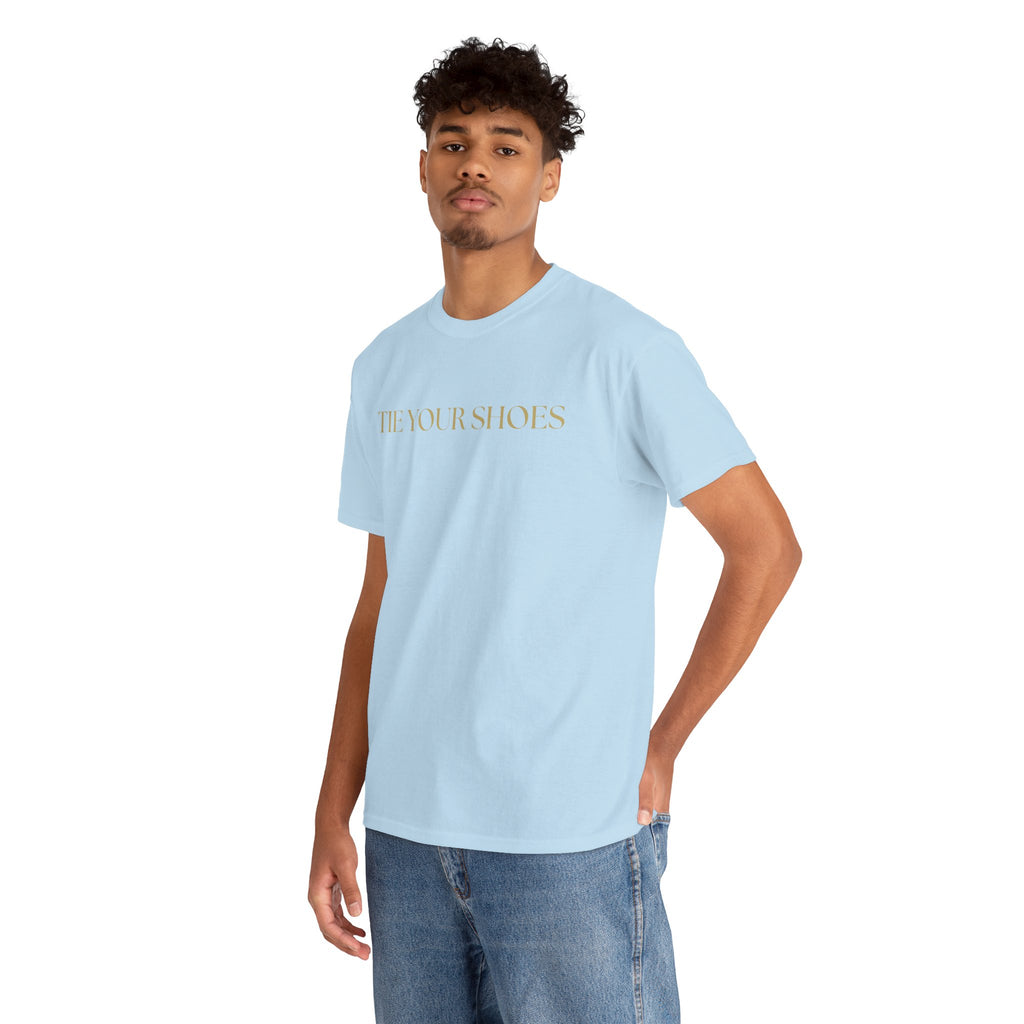 Unisex Heavy Cotton Tee "Tie your shoes"