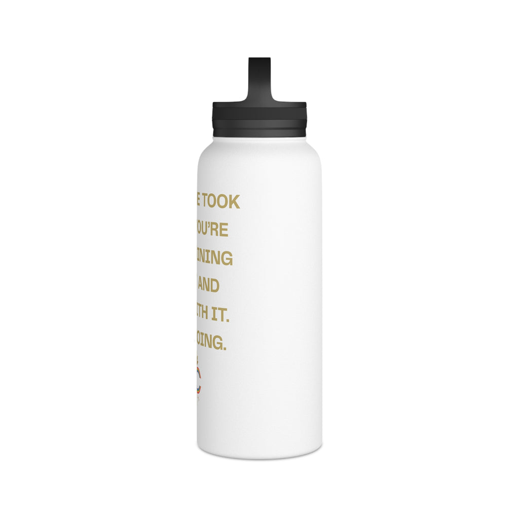 Stainless Steel Water Bottle, Handle Lid