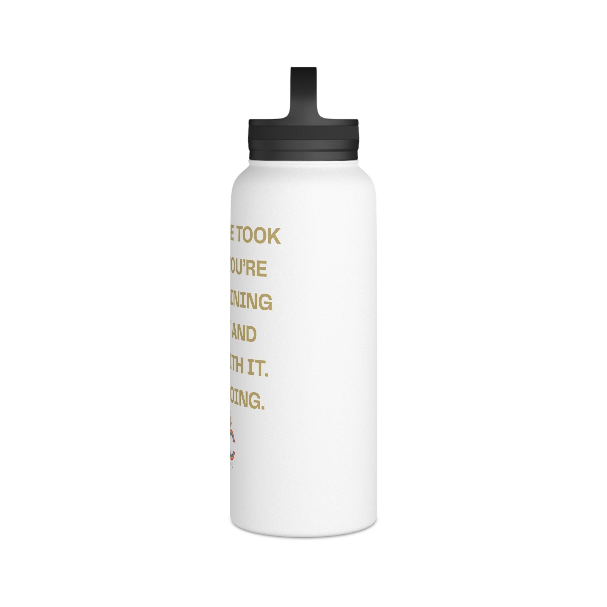 Stainless Steel Water Bottle, Handle Lid