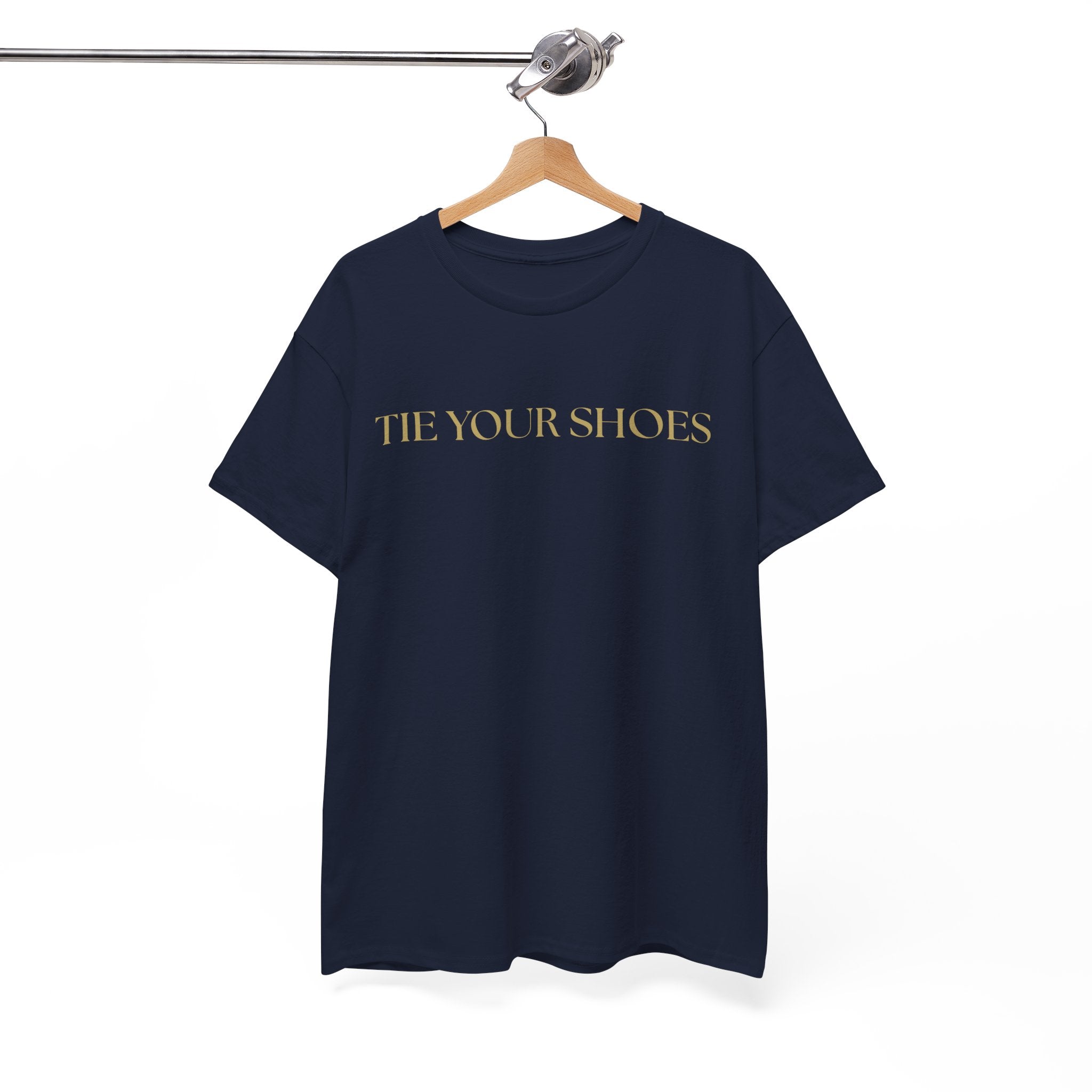 Unisex Heavy Cotton Tee "Tie your shoes"