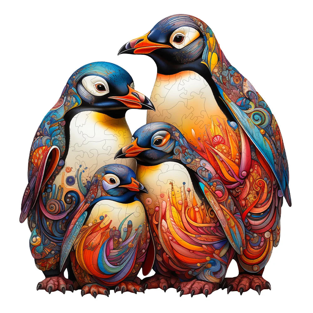 Penguin Wood Puzzle
