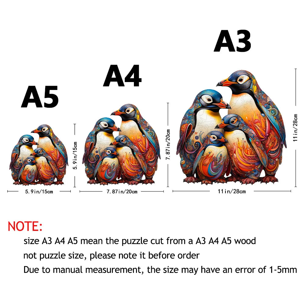 Penguin Wood Puzzle