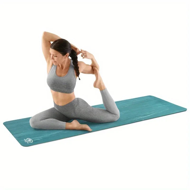 Non-slip treaded yoga mat