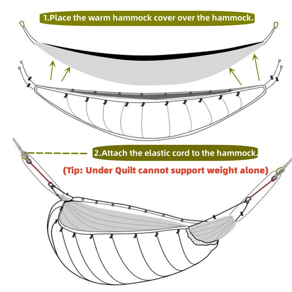 Night Cat Hammock Under quilts Sleeping Bag