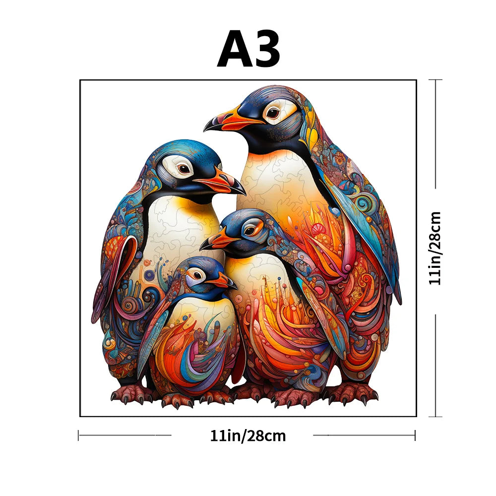 Penguin Wood Puzzle